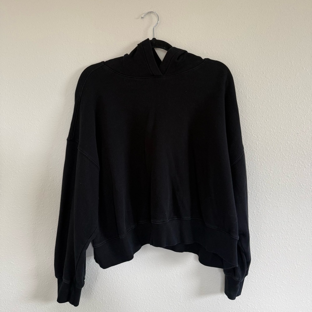 Old Navy Black Cropped Hoodie
